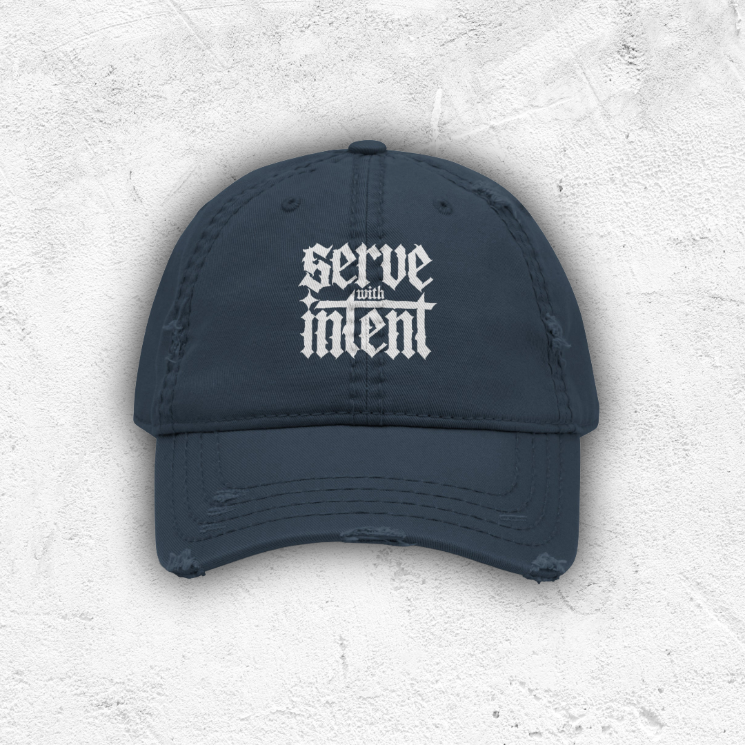 Serve With Intent Distressed Hat