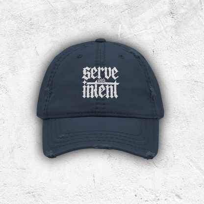 Serve With Intent Distressed Hat