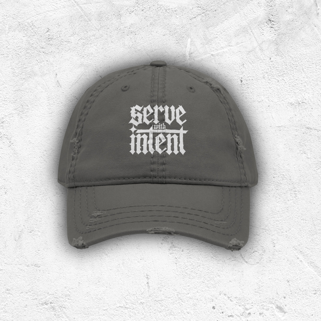 Serve With Intent Distressed Hat