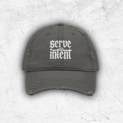 Serve With Intent Distressed Hat