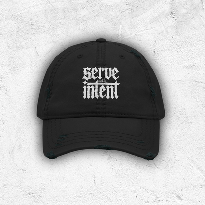 Serve With Intent Distressed Hat
