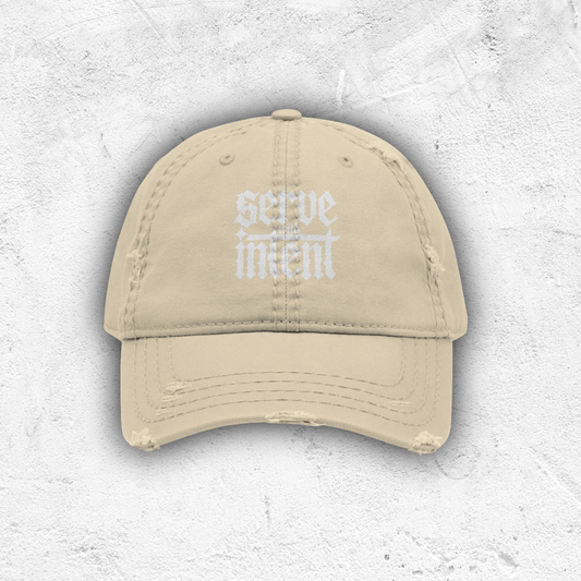 Serve With Intent Distressed Hat