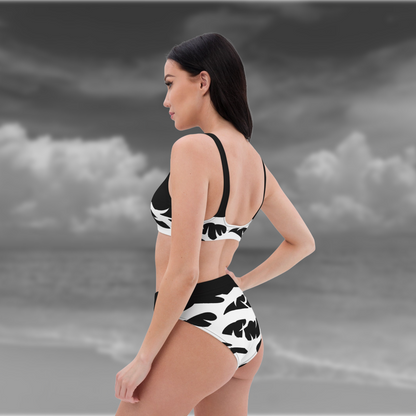 Recycled high-waisted bikini